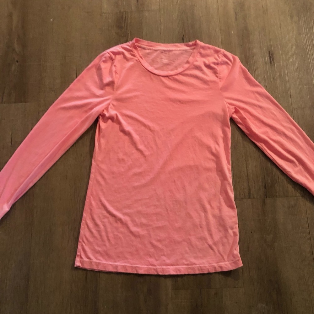 J.‎ Crew Tissue Tee Pink Medium Long Sleeve Women’s